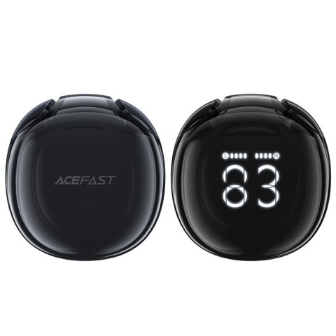 Słuchawki bezprzewodowe T9 Bluetooth 5.3 douszne USB-C czarne Słuchawki bezprzewodowe T9 Bluetooth 5.3 douszne USB-C czarne