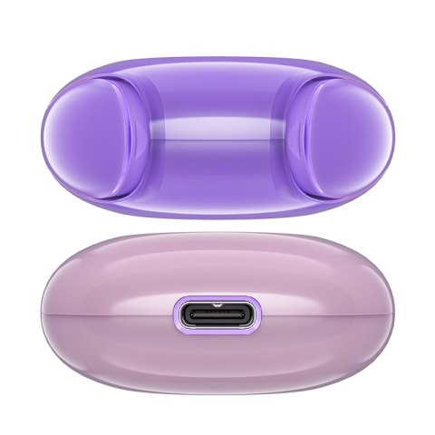 Słuchawki bezprzewodowe T9 Bluetooth 5.3 douszne USB-C fioletowe Słuchawki bezprzewodowe T9 Bluetooth 5.3 douszne USB-C fioletowe