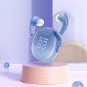 Słuchawki bezprzewodowe T9 Bluetooth 5.3 douszne USB-C niebieskie