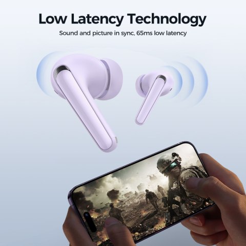 Słuchawki bezprzewodowe TWS Funpods Series JR-FB3 Bluetooth 5.3 fioletowe Słuchawki bezprzewodowe TWS Funpods Series JR-FB3 Bluetooth 5.3 fioletowe