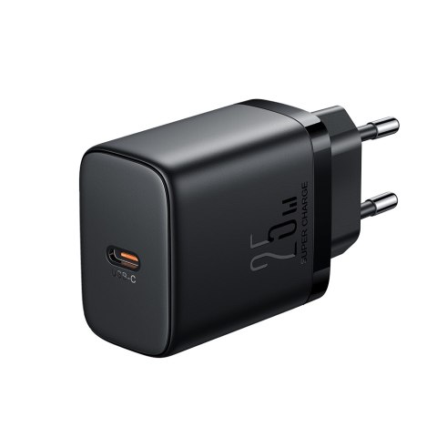 Szybka mała ładowarka sieciowa USB-C 25W + kabel USB-C 1m czarna Szybka mała ładowarka sieciowa USB-C 25W + kabel USB-C 1m czarna
