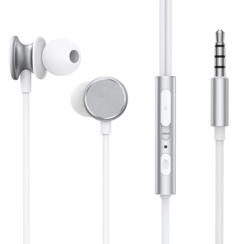 Zestaw słuchawkowy słuchawki Wired Series miniJack 3.5mm 1.2m srebrny Zestaw słuchawkowy słuchawki Wired Series miniJack 3.5mm 1.2m srebrny
