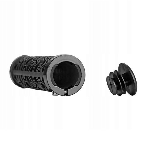 Gripy rowerowe chwyty z gumy przyczepne śr. 22mm czarne Gripy rowerowe chwyty z gumy przyczepne śr. 22mm czarne