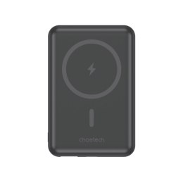 Powerbank 10000mAh bezprzewodowy MagSafe USB-A USB-C funkcja podstawki czarny