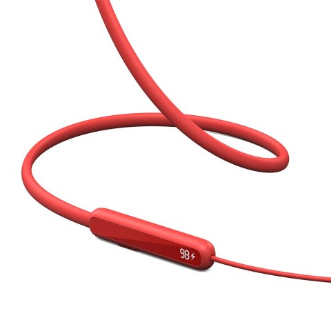 Sportowe słuchawki bezprzewodowe Bluetooth 5.3 typu NeckBand czerwone Sportowe słuchawki bezprzewodowe Bluetooth 5.3 typu NeckBand czerwone