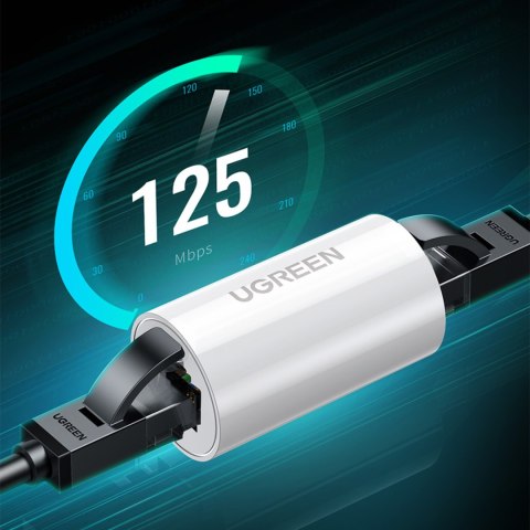Złączka mufa do kabli sieciowych skrętki RJ45 Cat. 5e/6 do 100m biały Złączka mufa do kabli sieciowych skrętki RJ45 Cat. 5e/6 do 100m biały