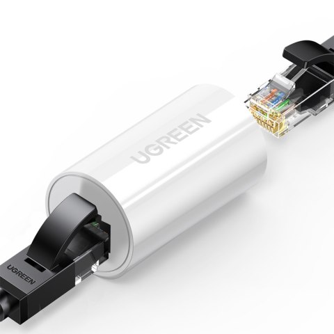 Złączka mufa do kabli sieciowych skrętki RJ45 Cat. 5e/6 do 100m biały Złączka mufa do kabli sieciowych skrętki RJ45 Cat. 5e/6 do 100m biały