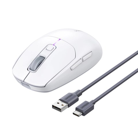 Mysz komputerowa bezprzewodowa Bluetooth 5.0 USB 2.4GHz - biała Mysz komputerowa bezprzewodowa Bluetooth 5.0 USB 2.4GHz - biała