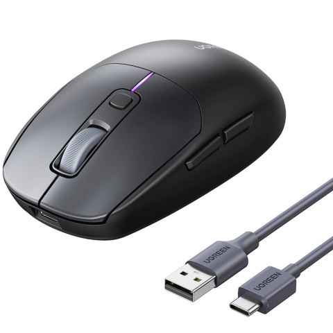 Mysz komputerowa bezprzewodowa Bluetooth 5.0 USB 2.4GHz - czarna Mysz komputerowa bezprzewodowa Bluetooth 5.0 USB 2.4GHz - czarna