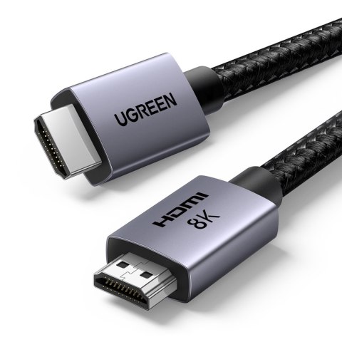 Kabel przewód HDMI 2.1 8K certyfikowany Ultra High Speed 1m szary Kabel przewód HDMI 2.1 8K certyfikowany Ultra High Speed 1m szary