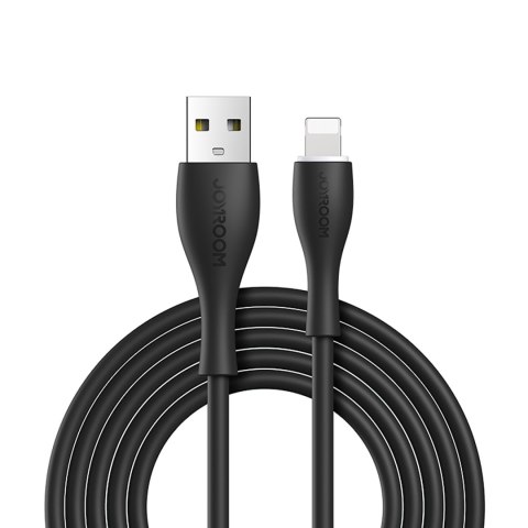 Kabel przewód TPE do iPhone USB-A - Lightning 3A 2m czarny Kabel przewód TPE do iPhone USB-A - Lightning 3A 2m czarny