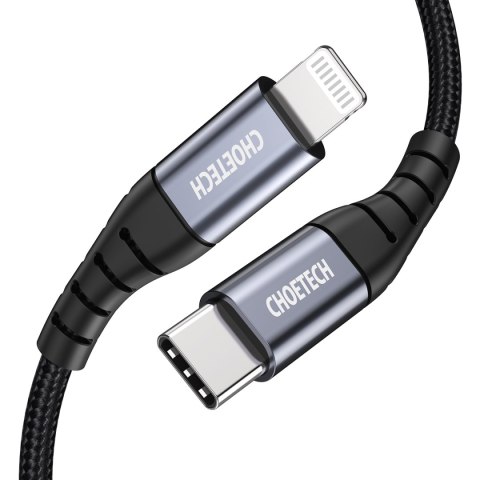 Kabel przewód do iPhone MFi USB-C - Lightning 480Mb/s 3A 2m czarny Kabel przewód do iPhone MFi USB-C - Lightning 480Mb/s 3A 2m czarny