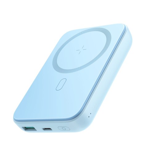 Powerbank 10000mAh z ładowarką MagSafe 20W + kabel USB-A/USB-C 0.25m jasnoniebieski Powerbank 10000mAh z ładowarką MagSafe 20W + kabel USB-A/USB-C 0.25m jasnoniebieski