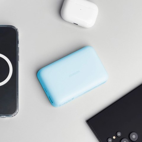 Powerbank 10000mAh z ładowarką MagSafe 20W + kabel USB-A/USB-C 0.25m jasnoniebieski Powerbank 10000mAh z ładowarką MagSafe 20W + kabel USB-A/USB-C 0.25m jasnoniebieski
