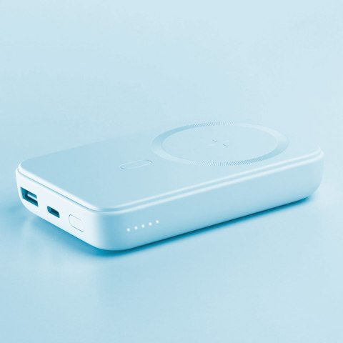 Powerbank 10000mAh z ładowarką MagSafe 20W + kabel USB-A/USB-C 0.25m jasnoniebieski Powerbank 10000mAh z ładowarką MagSafe 20W + kabel USB-A/USB-C 0.25m jasnoniebieski