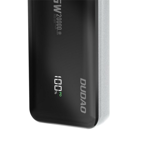 Powerbank 20000mAh 65W 1x USB-C 2x USB-A z wyświetlaczem czarny Powerbank 20000mAh 65W 1x USB-C 2x USB-A z wyświetlaczem czarny