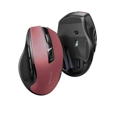 Precyzyjna mysz bezprzewodowa USB 2.4GHz Bluetooth 5.0 optyczna 4000 DPI czerwona Precyzyjna mysz bezprzewodowa USB 2.4GHz Bluetooth 5.0 optyczna 4000 DPI czerwona