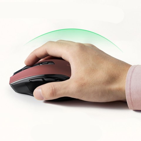 Precyzyjna mysz bezprzewodowa USB 2.4GHz Bluetooth 5.0 optyczna 4000 DPI czerwona Precyzyjna mysz bezprzewodowa USB 2.4GHz Bluetooth 5.0 optyczna 4000 DPI czerwona