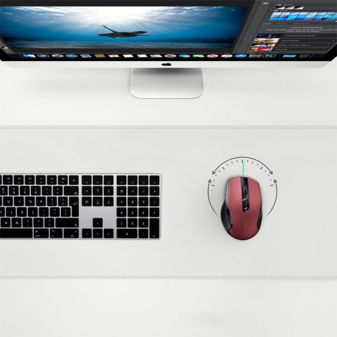 Precyzyjna mysz bezprzewodowa USB 2.4GHz Bluetooth 5.0 optyczna 4000 DPI czerwona Precyzyjna mysz bezprzewodowa USB 2.4GHz Bluetooth 5.0 optyczna 4000 DPI czerwona