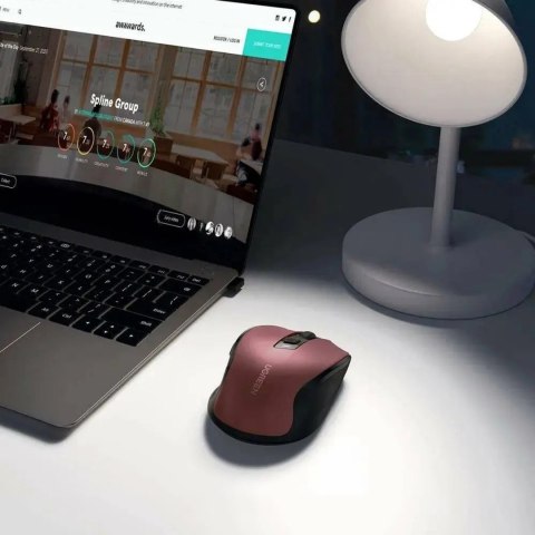 Precyzyjna mysz bezprzewodowa USB 2.4GHz Bluetooth 5.0 optyczna 4000 DPI czerwona Precyzyjna mysz bezprzewodowa USB 2.4GHz Bluetooth 5.0 optyczna 4000 DPI czerwona