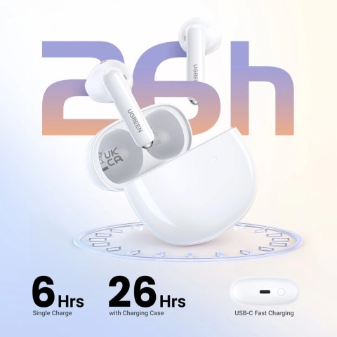 Słuchawki bezprzewodowe HiTune H5 TWS Bluetooth: 5.3 USB-C białe Słuchawki bezprzewodowe HiTune H5 TWS Bluetooth: 5.3 USB-C białe
