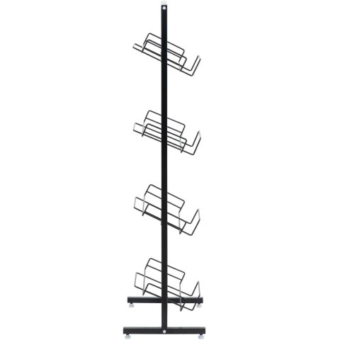 Stojak regał sklepowy na 4 skrzynki z warzywami owocami 47 x 36 x 144 cm Stojak regał sklepowy na 4 skrzynki z warzywami owocami 47 x 36 x 144 cm