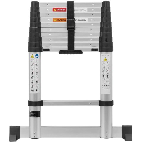 Drabina teleskopowa składana z aluminium 10 stopni 0.85-3.2 m Drabina teleskopowa składana z aluminium 10 stopni 0.85-3.2 m