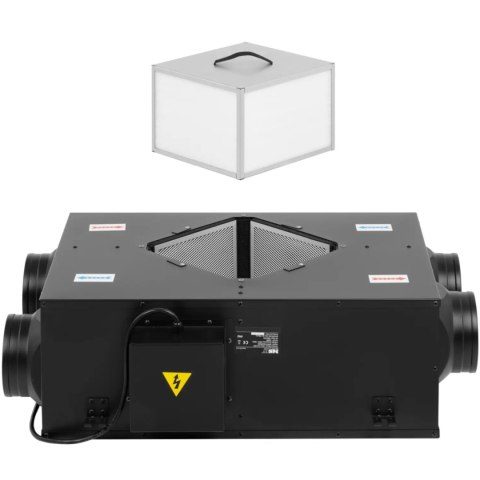 Powietrzny wymiennik ciepła rekuperator 148 m2 450 m3/h Powietrzny wymiennik ciepła rekuperator 148 m2 450 m3/h
