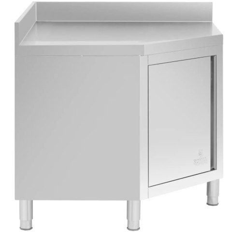Szafa gastronomiczna narożna z rantem STAL 100 x 100 x 97 cm Szafa gastronomiczna narożna z rantem STAL 100 x 100 x 97 cm