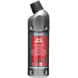 Doskonały żel do mycia łazienek urządzeń sanitarnych fug CLINEX W3 Multi 1L