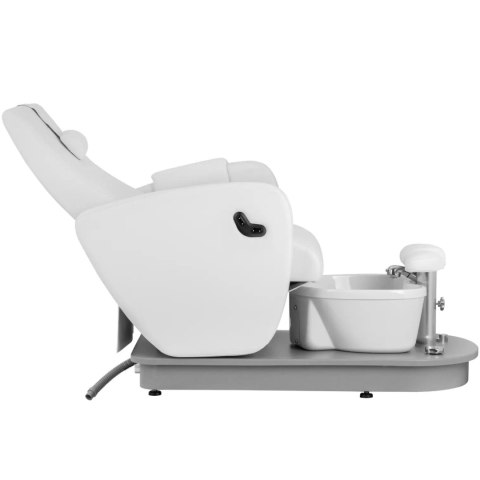 Fotel kosmetyczny podologiczny do pedicure z brodzikiem elektryczny HAVANA - biały Fotel kosmetyczny podologiczny do pedicure z brodzikiem elektryczny HAVANA - biały