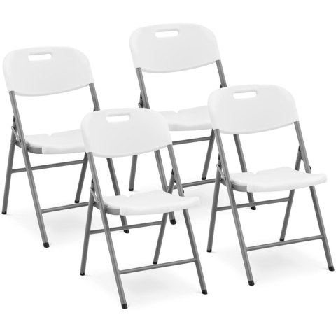 Krzesło cateringowe bankietowe ogrodowe składane 40 x 38 cm białe - 4 szt. Krzesło cateringowe bankietowe ogrodowe składane 40 x 38 cm białe - 4 szt.