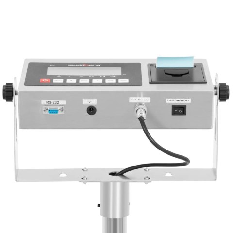 Waga platformowa z drukarką etykiet LCD 100 x 100 cm 500 kg / 50 g Waga platformowa z drukarką etykiet LCD 100 x 100 cm 500 kg / 50 g