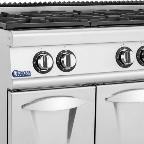 Kuchenka gazowa 6 palnikowa z szafką propan / LPG / gaz ziemny 21.6 kW Kuchenka gazowa 6 palnikowa z szafką propan / LPG / gaz ziemny 21.6 kW