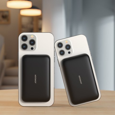 Mini Power Bank 10000mAh magnetyczny z ładowarką QC PD USB USB-C czarny Mini Power Bank 10000mAh magnetyczny z ładowarką QC PD USB USB-C czarny