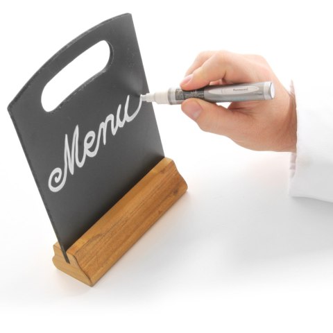 Stołowa tabliczka informacyjna reklamowa na stół 150x230mm zestaw 2 szt. - Hendi 664056 Stołowa tabliczka informacyjna reklamowa na stół 150x230mm zestaw 2 szt. - Hendi 664056