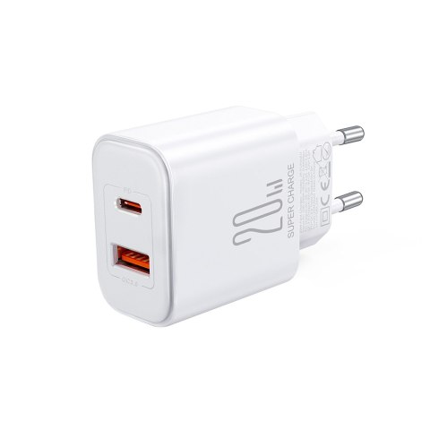 Szybka ładowarka sieciowa 20W USB-C USB-A + kabel do iPhone Lightning 1m Szybka ładowarka sieciowa 20W USB-C USB-A + kabel do iPhone Lightning 1m