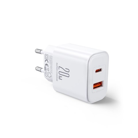 Szybka ładowarka sieciowa 20W USB-C USB-A + kabel do iPhone Lightning 1m Szybka ładowarka sieciowa 20W USB-C USB-A + kabel do iPhone Lightning 1m