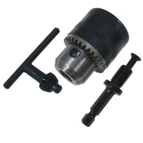 Głowica do wiertarki adapter HEX + kluczyk 3/8" Głowica do wiertarki adapter HEX + kluczyk 3/8"