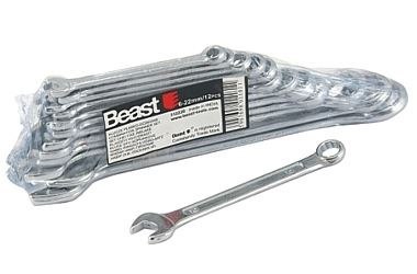 KLUCZE PŁASKO-OCZKOWE 6-22 mm WS 12 sztuk KLUCZE PŁASKO-OCZKOWE 6-22 mm WS 12 sztuk