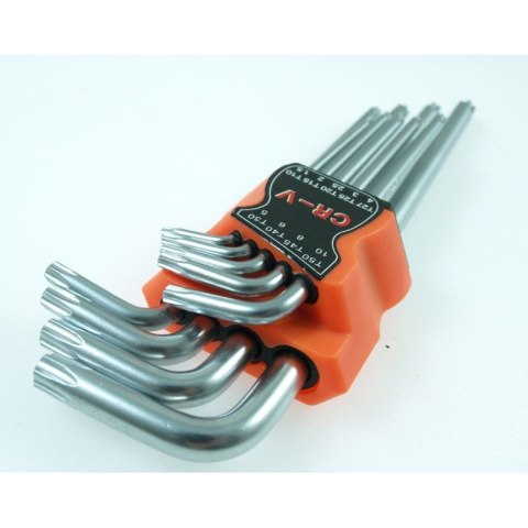 KLUCZE TORX Chrom-Vanadium zestaw 9szt. KLUCZE TORX Chrom-Vanadium zestaw 9szt.
