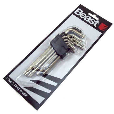KLUCZE TYPU TORX T10-50 CV Z OTWOREM 9 SZTUK KLUCZE TYPU TORX T10-50 CV Z OTWOREM 9 SZTUK