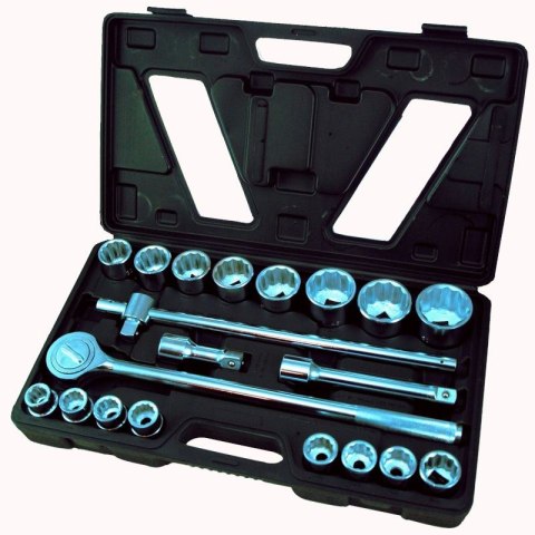 ZESTAW KLUCZY NASADOWYCH 3/4'' 12-KĄTNE, 20 EL. ZESTAW KLUCZY NASADOWYCH 3/4'' 12-KĄTNE, 20 EL.
