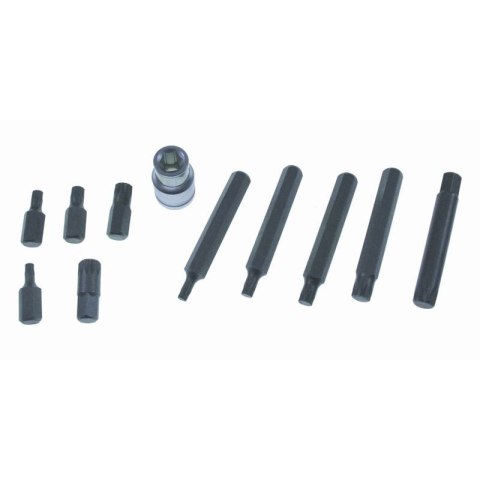 Zestaw bitów SPLINE, 12-kątnych 10 szt. + adapter Zestaw bitów SPLINE, 12-kątnych 10 szt. + adapter